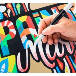 est. 6 rot staedtler lumocolor paint marker 349