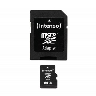 intenso 3413490 micro sd clase 10 64gb c/adapt