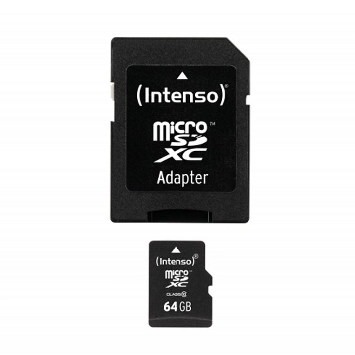 intenso 3413490 micro sd clase 10 64gb c/adapt