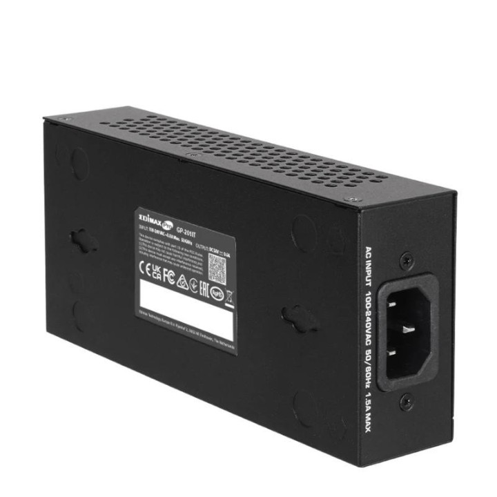 edimax gp-201it inyector poe+ gigabit 30w 802.3at