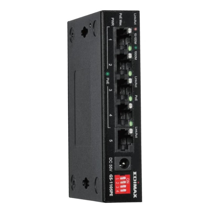 edimax gs-1105pe swithc 5xgbe (4poe+) lr
