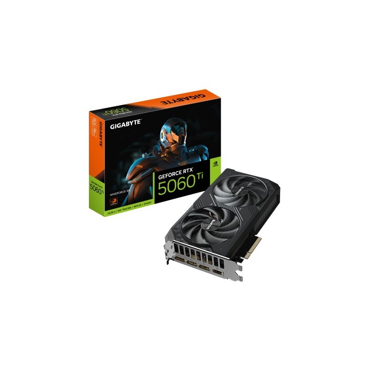 gigabyte gigabyte geforce rtx 5060 ti windforce 8g tarjeta grafica â 8 gb gddr7, 128 bits, pci-e 5
