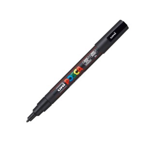 marcador uni-ball posca pc3m 0.9-1.3mm negro