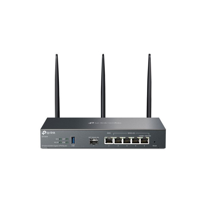 tp-link tp-link omada er706w router inalambrico gigabit ethernet doble banda (2,4 ghz / 5 ghz) negro
