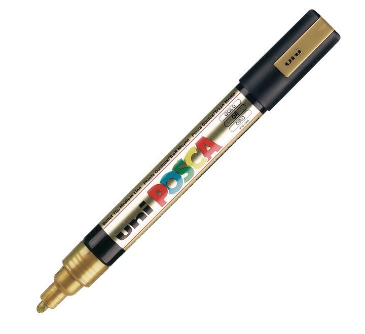rotulador uni-ball posca pc5m 1.8-2.5mm oro