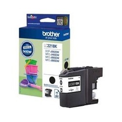 brother cartucho tinta brother lc221bk negro 260 paginas dcpj562dw -  mfcj480dw -  mfcj680dw