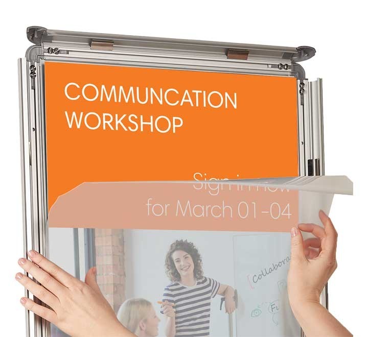 vitrina nobo portaposter clipdown a4 1902214