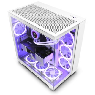 nzxt nzxt h9 all white midi tower blanco