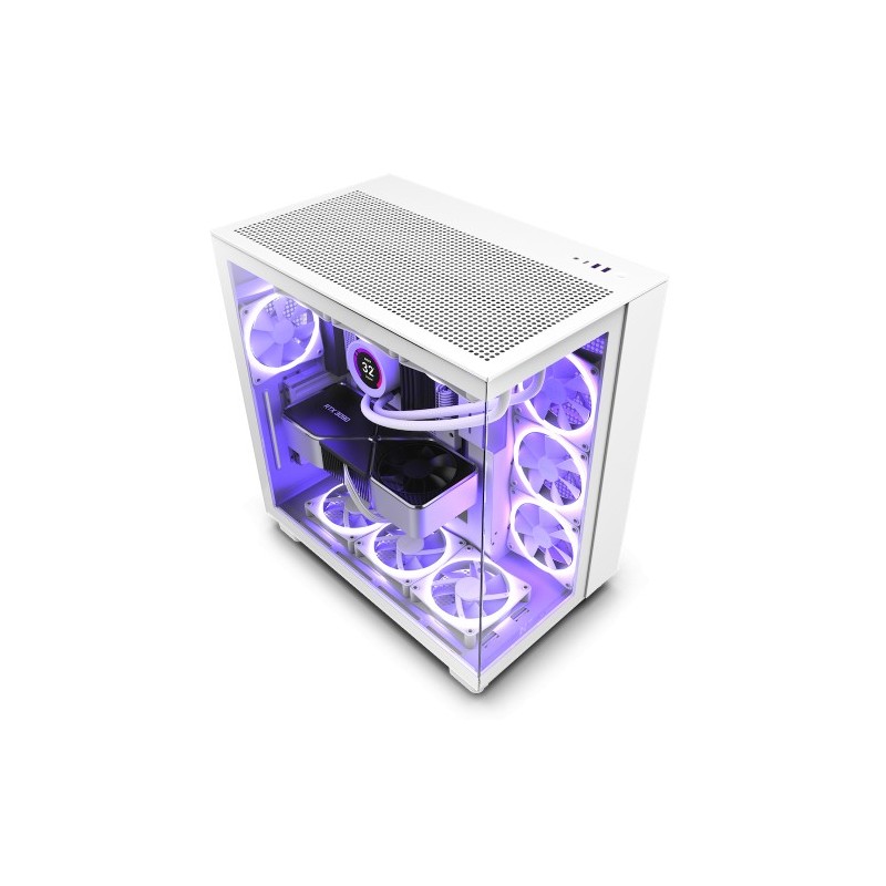 nzxt nzxt h9 all white midi tower blanco