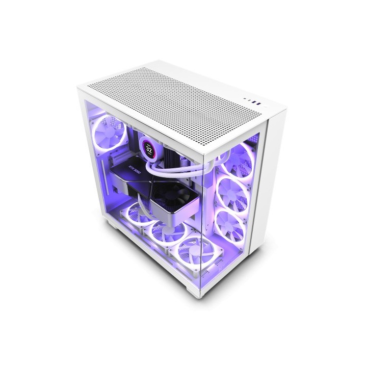 nzxt nzxt h9 all white midi tower blanco