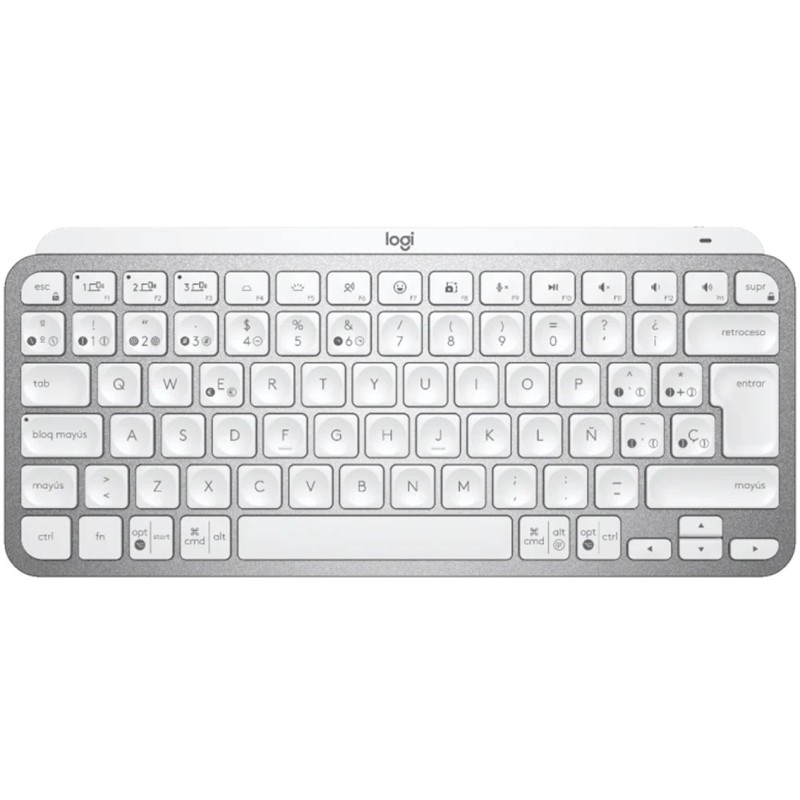 logitech teclado logitech mx keys gris palido wireless inalambrico qwerty espanol