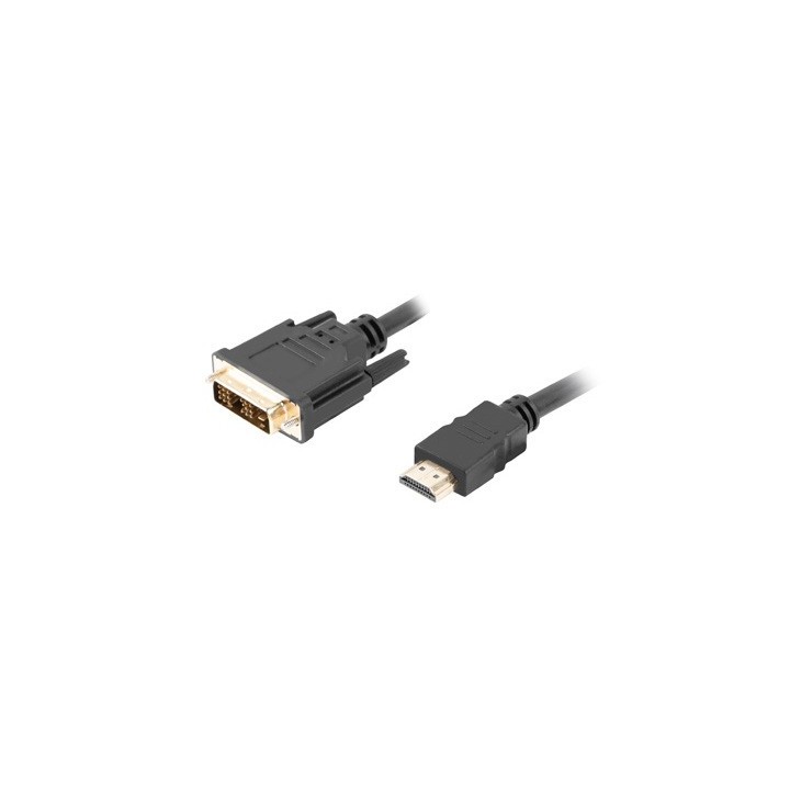 lanberg cable hdmi lanberg macho - dvi - d 18+1 macho single link 0.5m negro