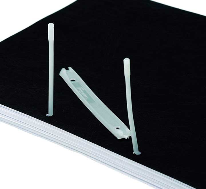 c. 100 fastener fellowes plastico blanco 85mm