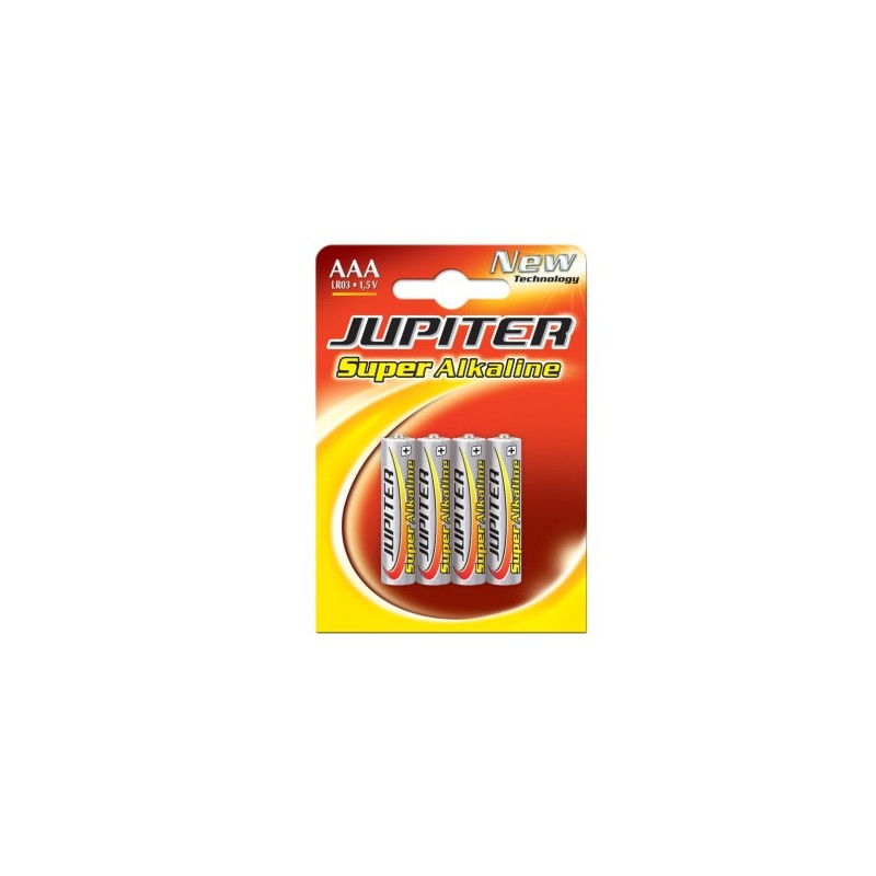 jupiter blister 4 pilas alkalinas lr03 - e92 /aaa) 318995 jupiter 040309