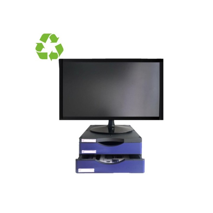 archivo 2000 soporte elevador 2 cajones para monitor ergosostenible archivo2000 6611m1 az