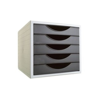 archivo 2000 modulo ecogreen 5 cajones formato 340x270x260 mm negro archivo 2000 4005 ne