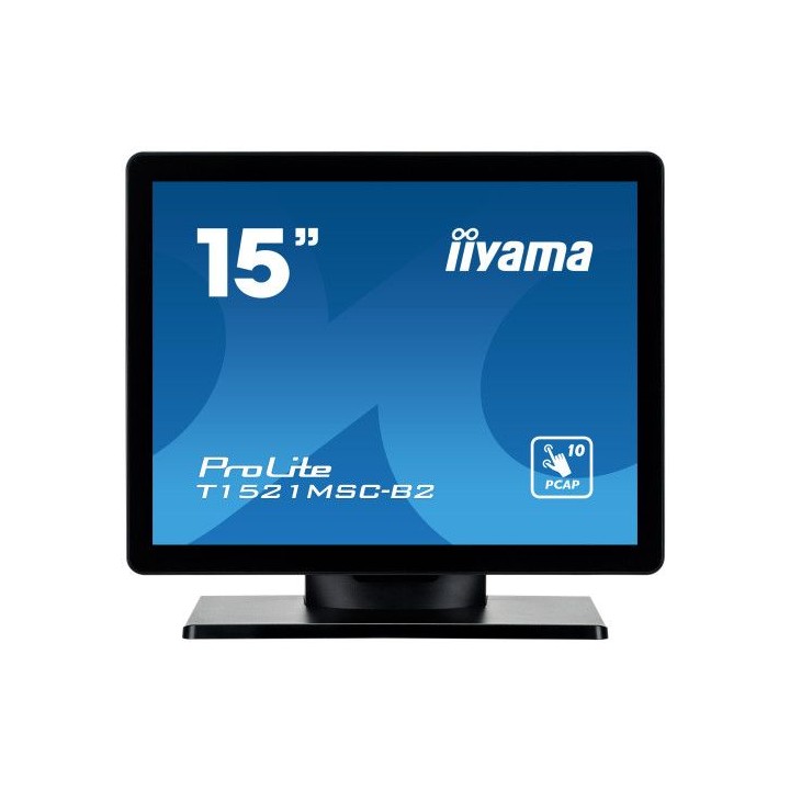 iiyama prolite t1521msc-b2 pantalla para pc 38,1 cm (15) 1024 x 768 pixeles xga led pantalla tactil