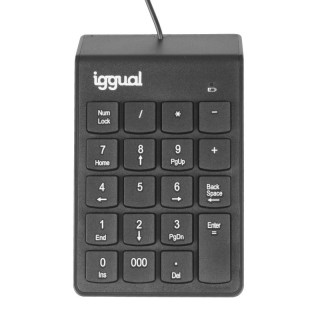 iggual teclado numerico usb ck-num-19t negro