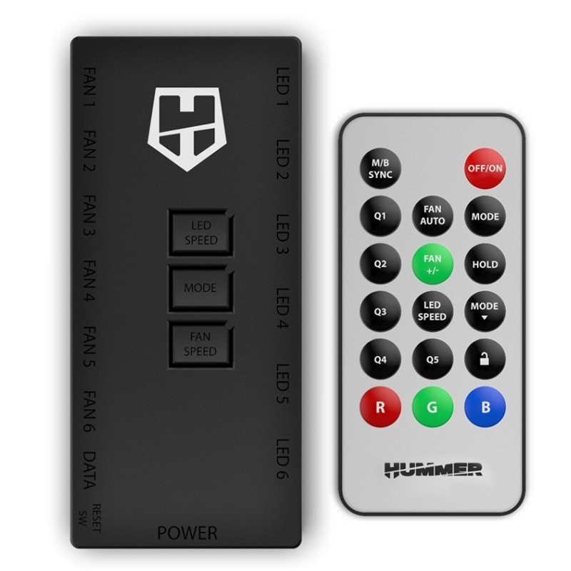 nox hummer r-hub controlador argb led/ref.