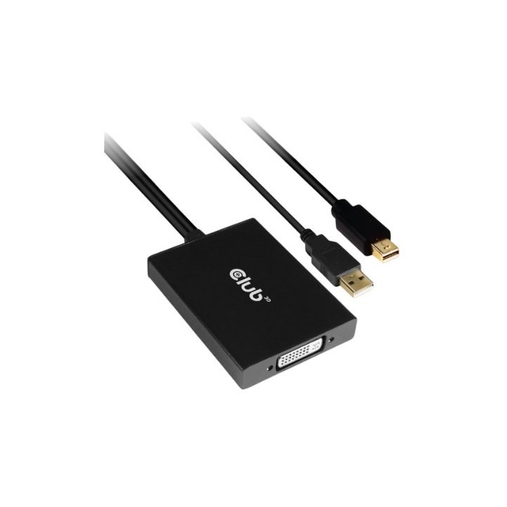 adaptador activo club3d mini-dp a dual link dvi comp. hdcp