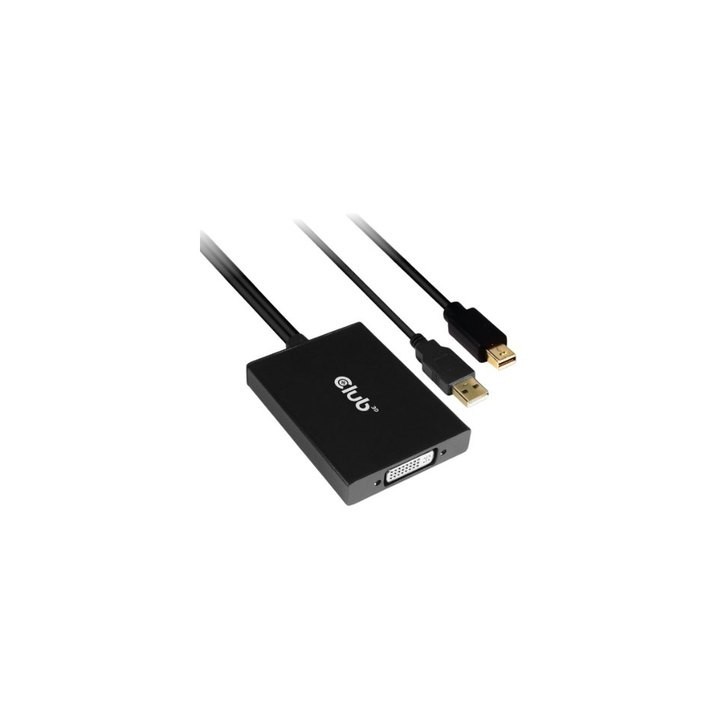 adaptador activo club3d mini-dp a dual link dvi comp. hdcp