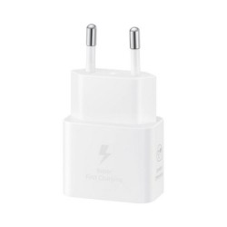 samsung cargador samsung ep - t2510nwegeu usb tipo c blanco 25w - cable no incluido
