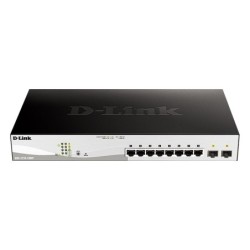 d-link dgs-1210-10mp/e switch 10gb poe+ 2xsfp 130w