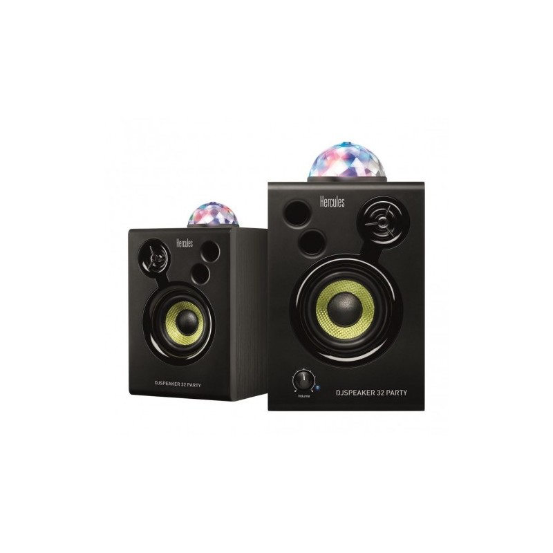 hercules hercules dj speaker 32 party negro alambrico 30 w