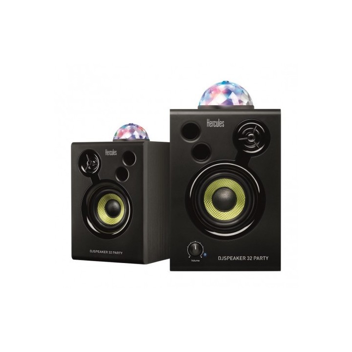 hercules hercules dj speaker 32 party negro alambrico 30 w