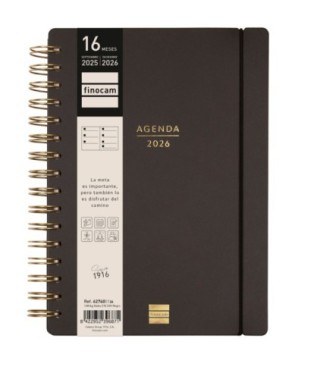 finocam agenda 16 meses septiembre 2025-diciembre 2026 haiku e10-155x212 semana vista horizontal neg