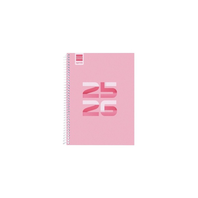 finocam agenda escolar 2025-2026 cool 4o 155x212 semana vista horizontal rosa+ finocam 645040426