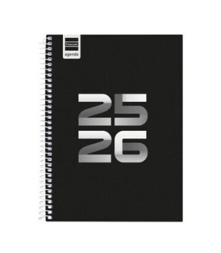 finocam agenda escolar 2025-2026 cool 4o 155x212 semana vista horizontal negro+ finocam 645040326
