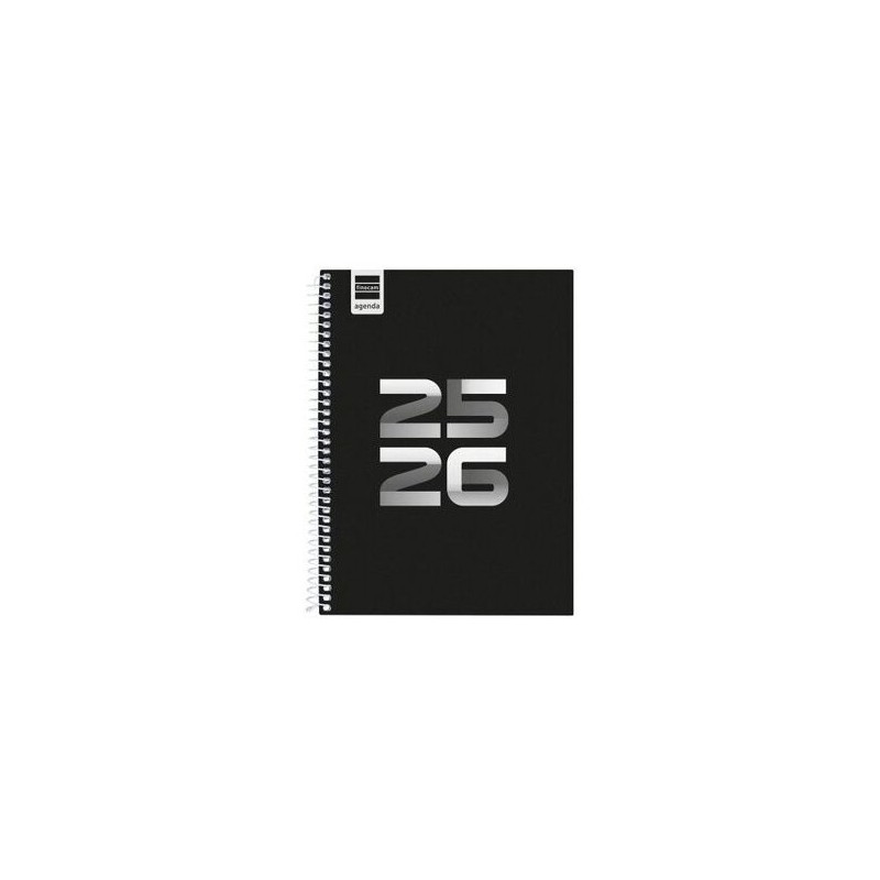 finocam agenda escolar 2025-2026 cool 4o 155x212 semana vista horizontal negro+ finocam 645040326