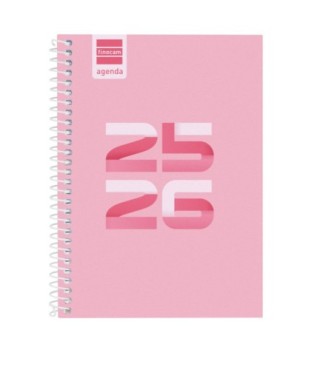 finocam agenda escolar 2025-2026 cool 8o 120x164 semana vista horizontal rosa+ finocam 645000426