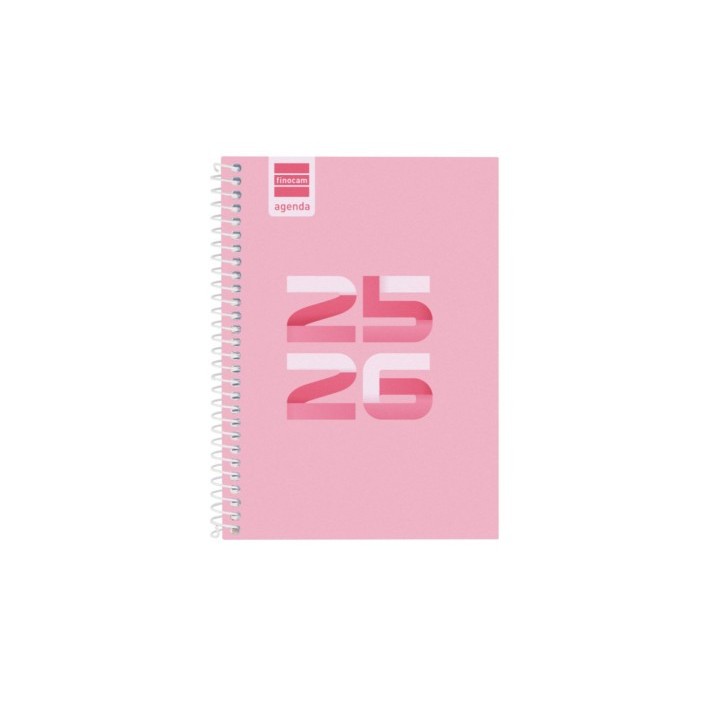 finocam agenda escolar 2025-2026 cool 8o 120x164 semana vista horizontal rosa+ finocam 645000426