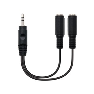 nanocable nanocable cable audio estereo, 2x3.5/h-3.5/m, 15 cm (10.24.1200)