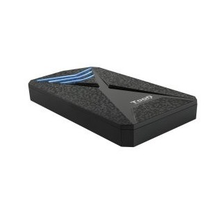tooq caja externa gaming tooq tqe - 2550bl para hdd - ssd 2.5 pulgadas 9.5mm sata 3 usb 3.0 - 3.1 ne