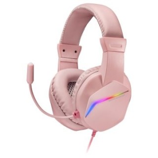 mars gaming auricular+mic mh122 rosa