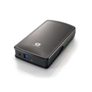 conceptronic caja externa conceptronic hdd de 3.5  pulgadas para disco duro serial ata usb 3.0 negro