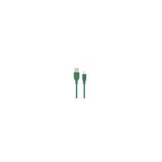 cable de carga y datos gembird de silicona premium de 8 clavijas 1,5 m verde