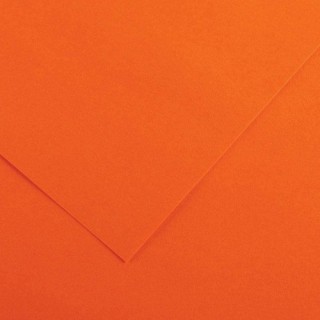 canson paquete 25 hojas cartulina iris 50x65 185g naranja guarro canson c200040224