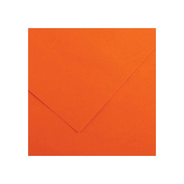 canson paquete 25 hojas cartulina iris 50x65 185g naranja guarro canson c200040224