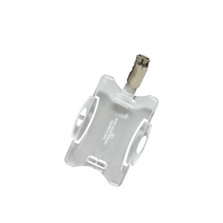 durable caja de 25 identificadores para tarjetas seguridad simple con pinza 54x85mm  durable 8118-19