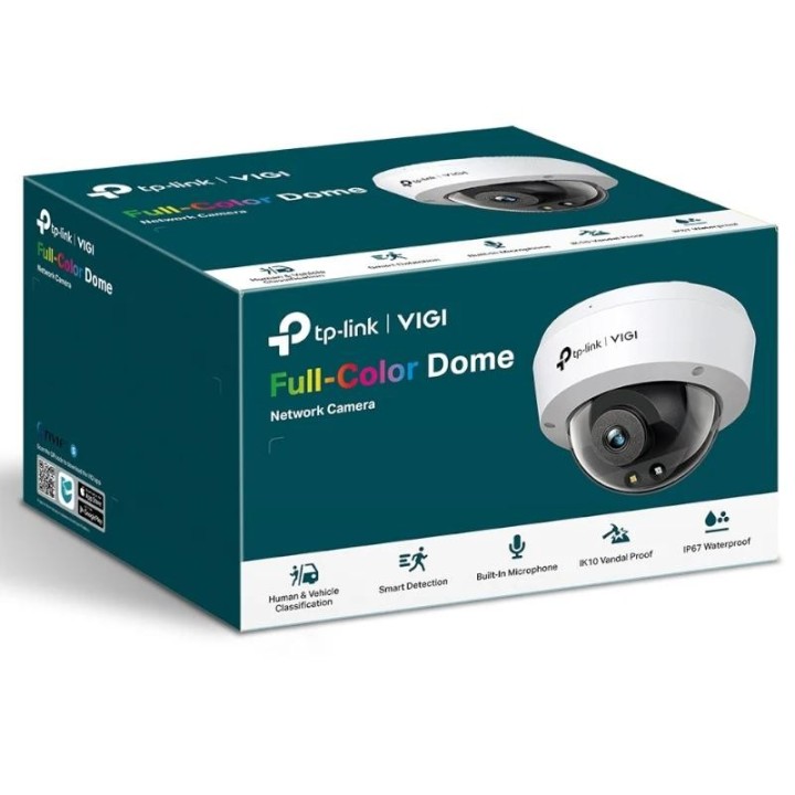 vigi camara ip domo c250 5mp plastico full-color 2