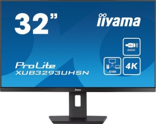 iiyama monitor iiyama 32 xub3293uhsn-b5, ips, 60hz, 4 ms, hdmi, usb, usb-c, displayport, alt, reg al