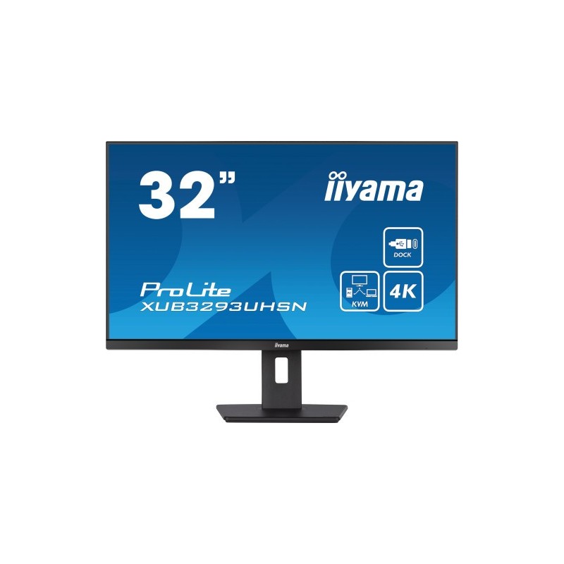 iiyama monitor iiyama 32 xub3293uhsn-b5, ips, 60hz, 4 ms, hdmi, usb, usb-c, displayport, alt, reg al