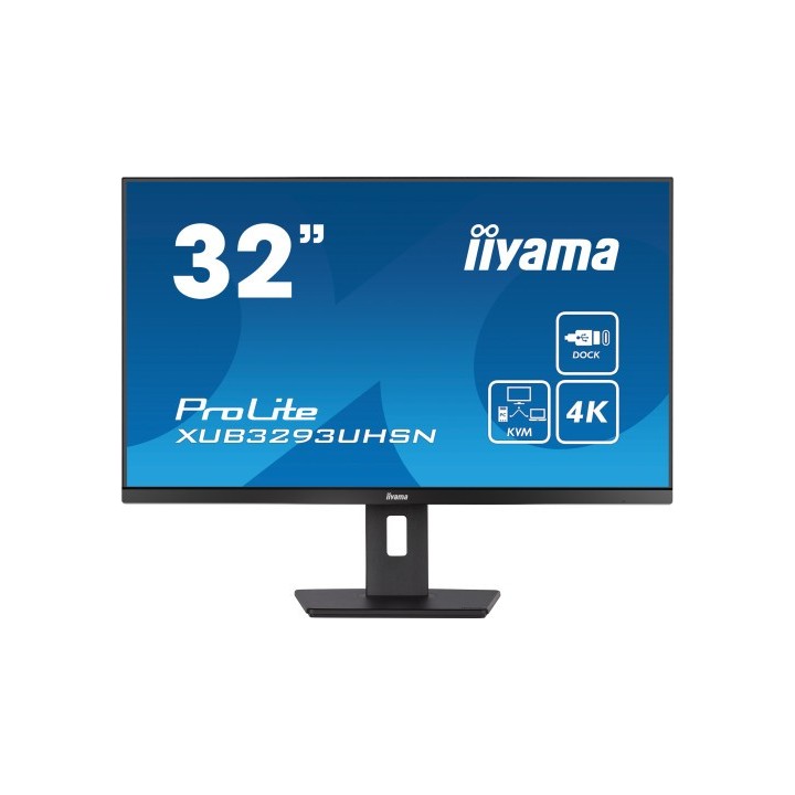iiyama monitor iiyama 32 xub3293uhsn-b5, ips, 60hz, 4 ms, hdmi, usb, usb-c, displayport, alt, reg al