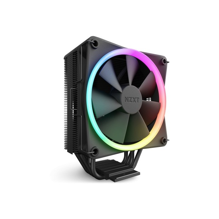 nzxt nzxt t120 rgb procesador refrigerador de aire 12 cm negro 1 pieza(s)