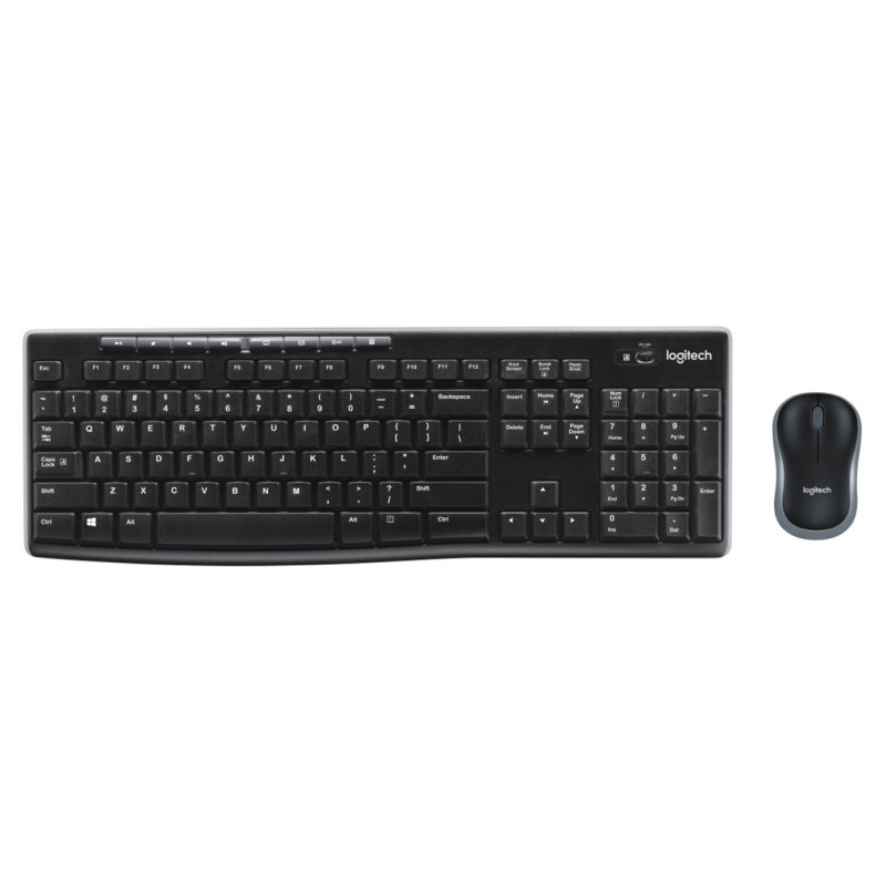 logitech teclado + mouse logitech mk270 inalambrico italiano