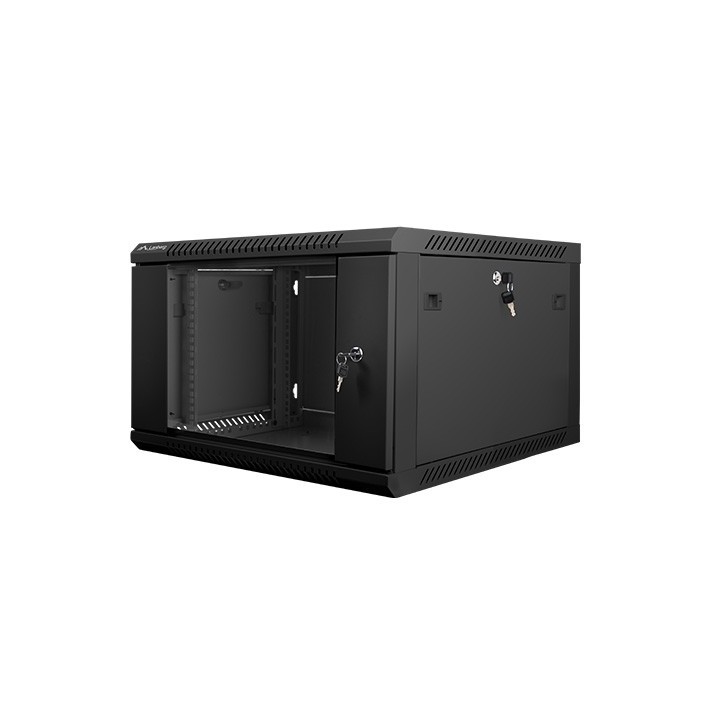 lanberg armario rack lanberg 6u 600x600x368 auto ensamblado 19 pulgadas pulgadas hasta 60 kg negro